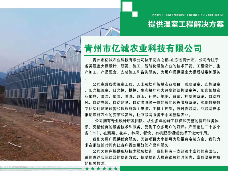 現(xiàn)代化溫室大棚建設